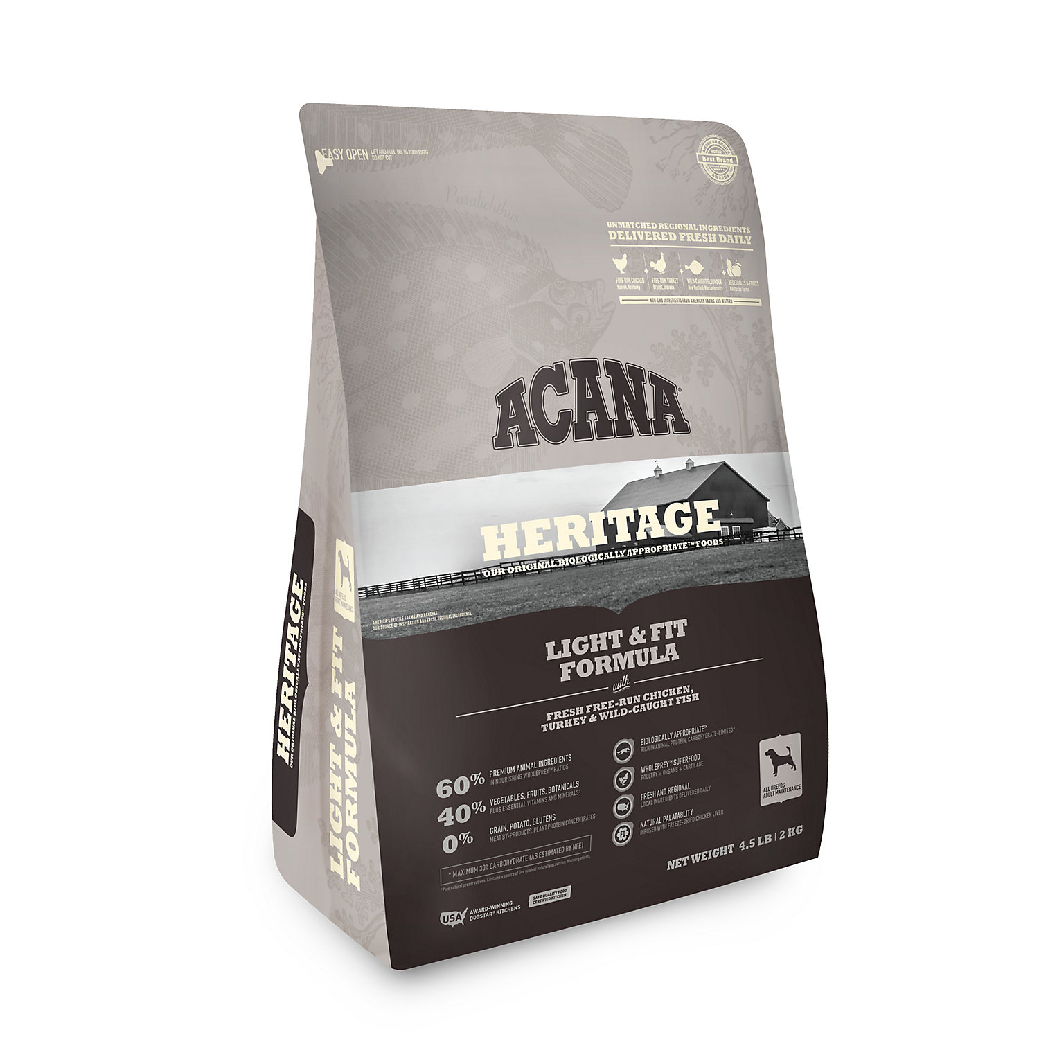 light and fit dog food