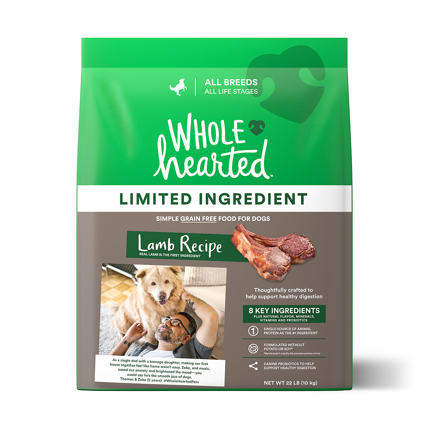 wholehearted easy digestion dog food reviews
