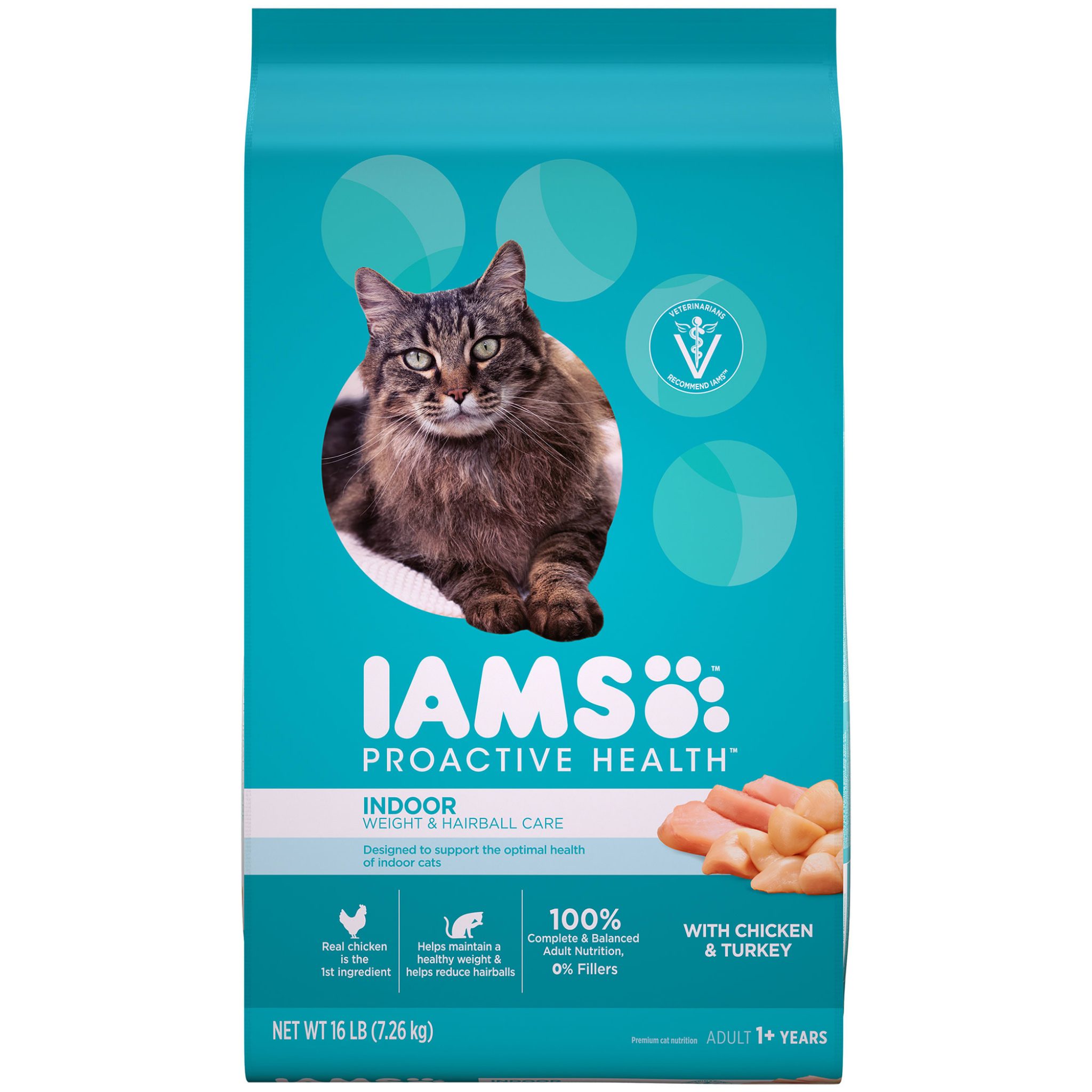 Iams Proactive Health Adult Indoor Weight & Hairball Care With Chicken
