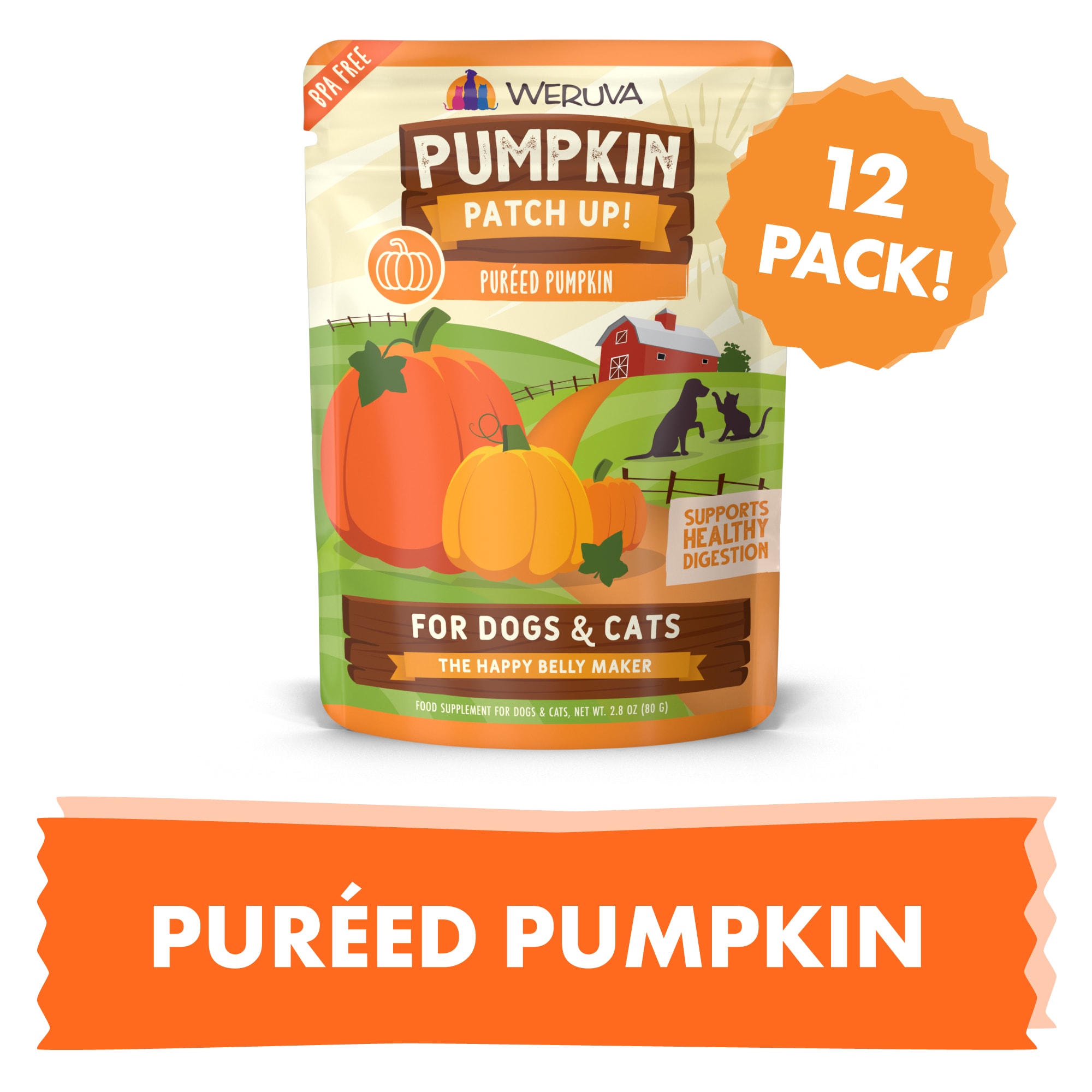 Weruva Pumpkin Patch Up! Pureed Pumpkin Food Supplement for Dogs and