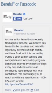 Beneful claims lawsuit is "baseless" ~ 02/26/2015