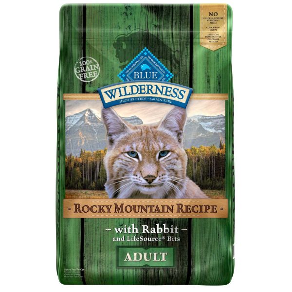 Blue Buffalo Blue Wilderness Rocky Mountain Recipe Adult Rabbit Dry Cat Food, 10 lbs. - Pet Food ...