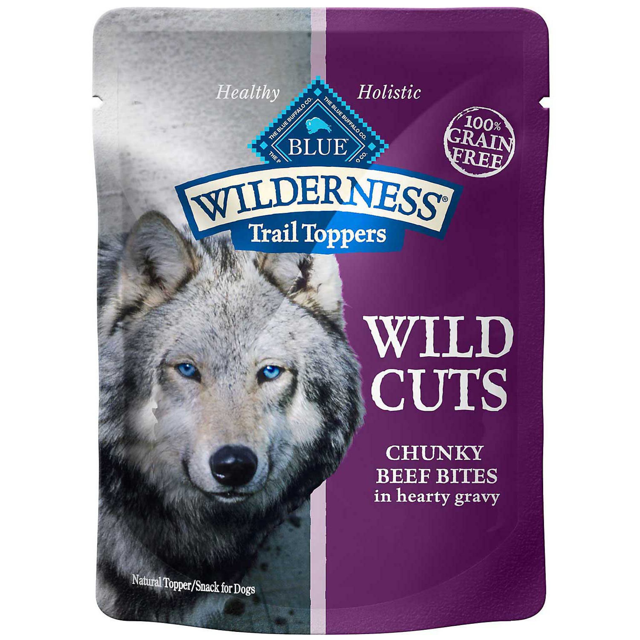 Blue Buffalo Blue Wilderness Trail Toppers Beef Wild Cuts Dog Food