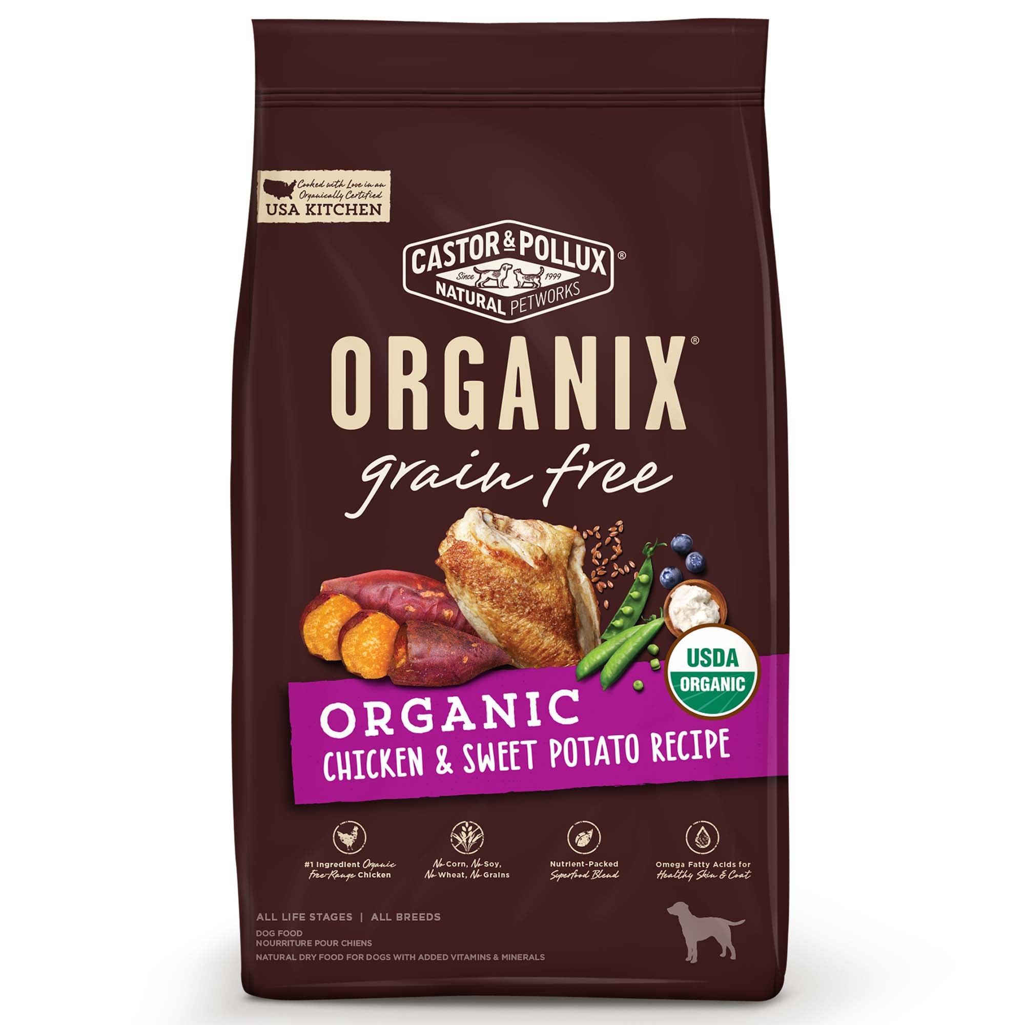 Castor & Pollux Organix Grain Free Organic Chicken & Sweet Potato