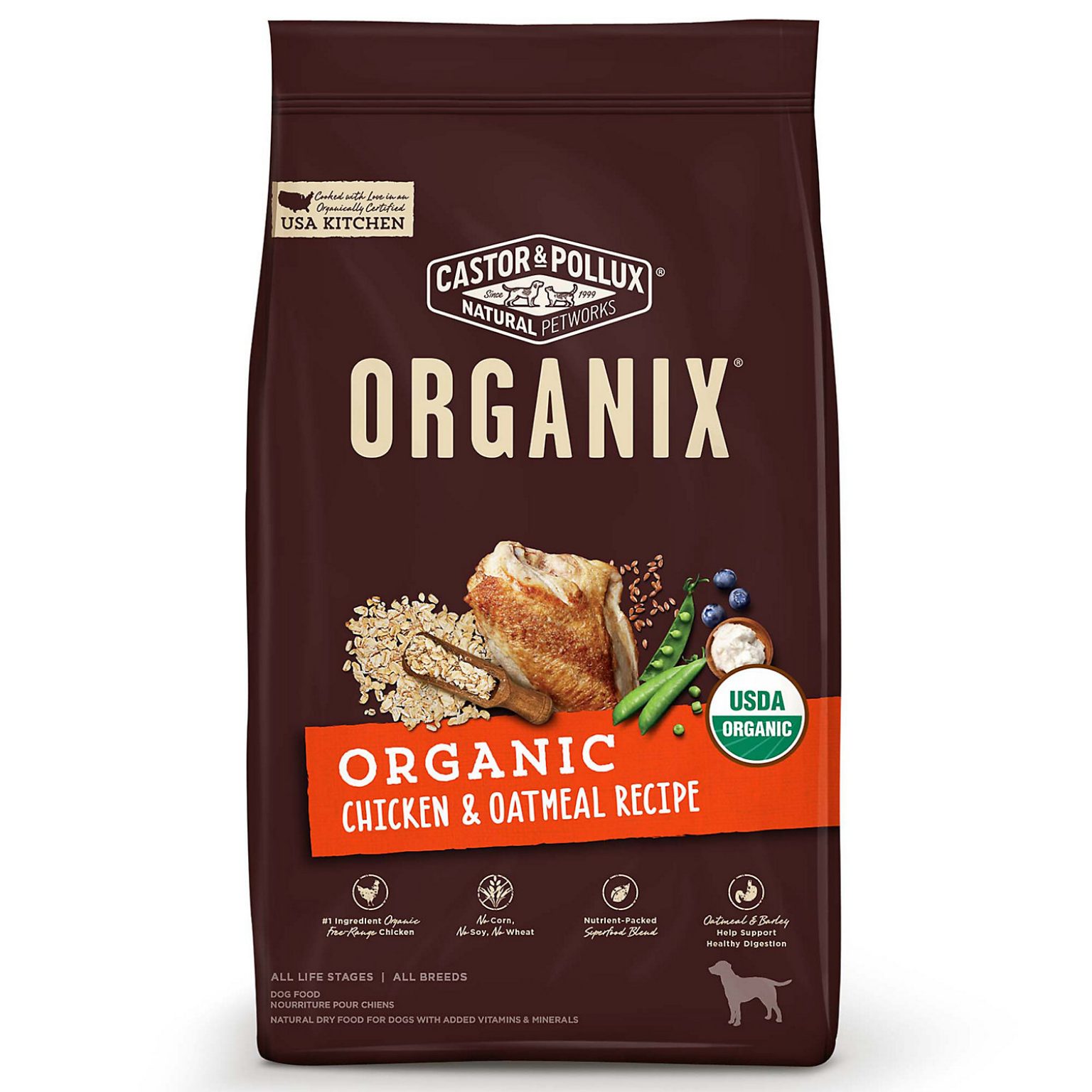 Castor & Pollux Organix Organic Chicken & Oatmeal Recipe Dry Dog Food