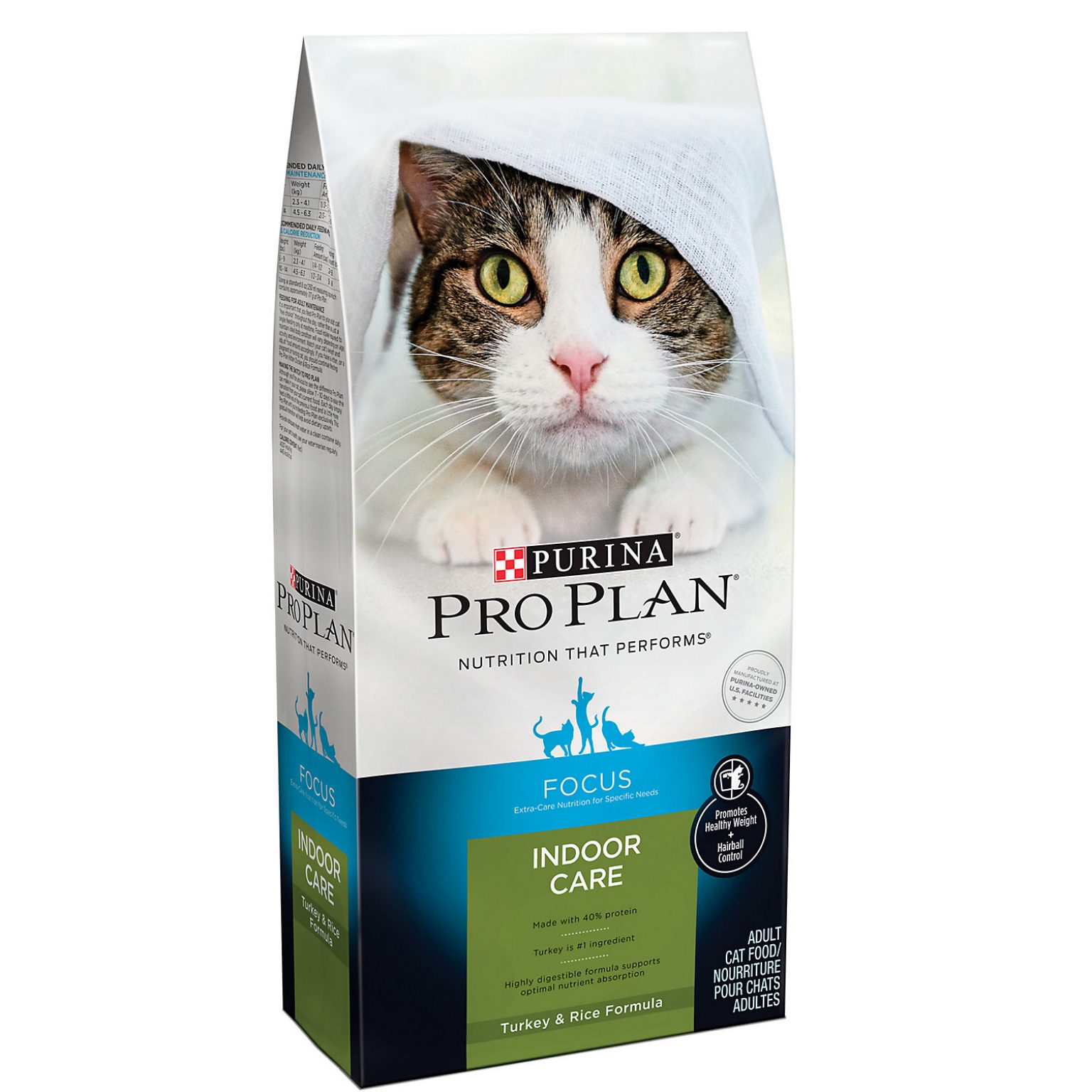 Purina Pro Plan Focus Adult Indoor Care Salmon & Rice Formula Dry Cat