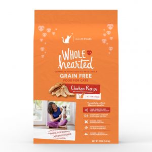 WholeHearted Grain Free Chicken Formula Dry Cat Food, 12 lbs.