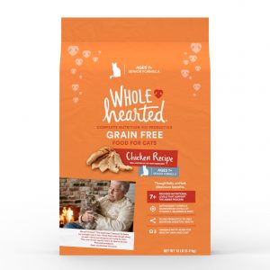 WholeHearted Grain Free Senior Chicken Recipe Dry Cat Food, 12 lbs.