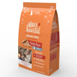 WholeHearted Grain Free Senior Chicken Recipe Dry Cat Food, 5 lbs.