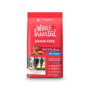 WholeHearted Large Breed Beef & Pea Recipe Dry Puppy Food, 25 lbs.