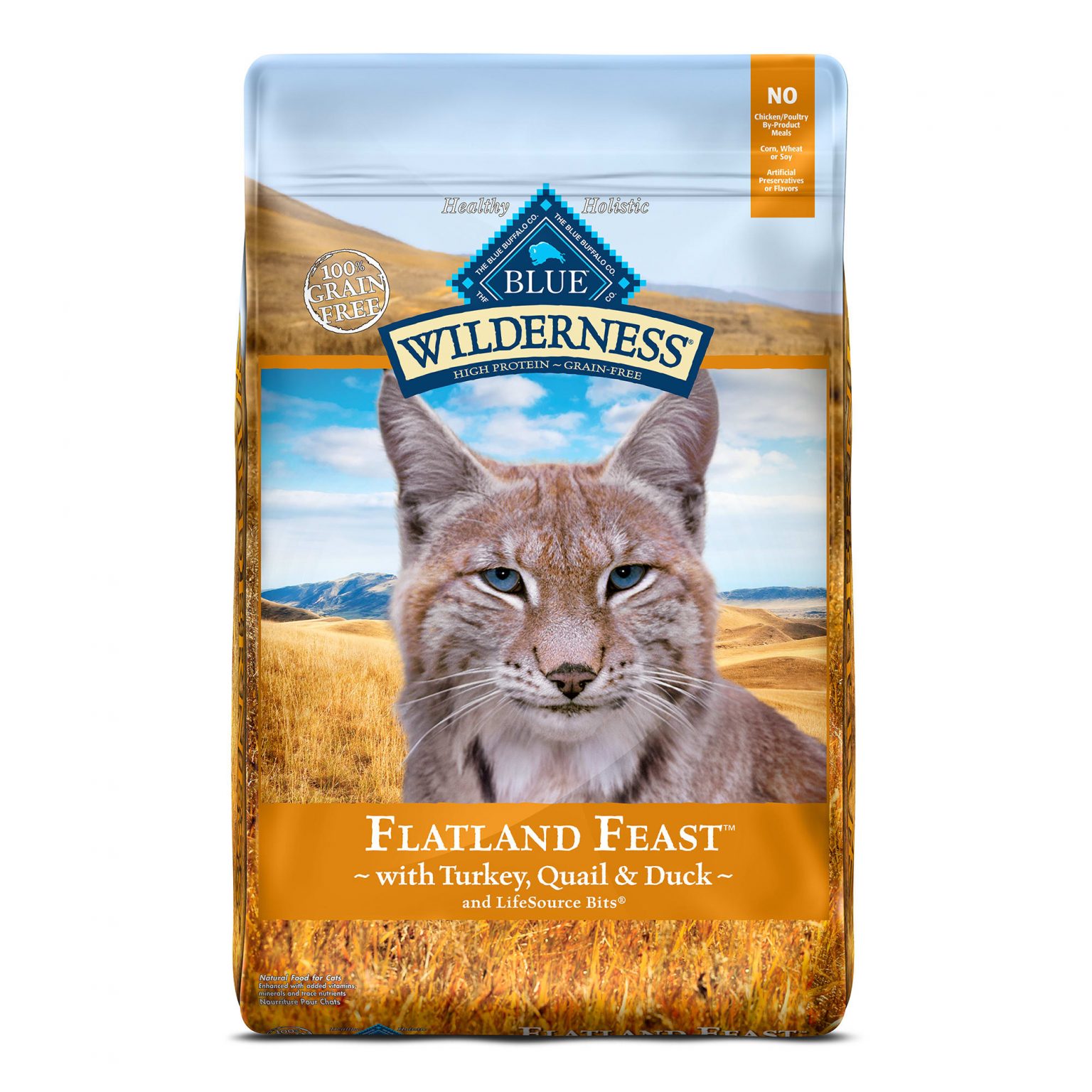 Blue Buffalo Blue Wilderness Regionals Flatland Feast Dry Cat Food, 10