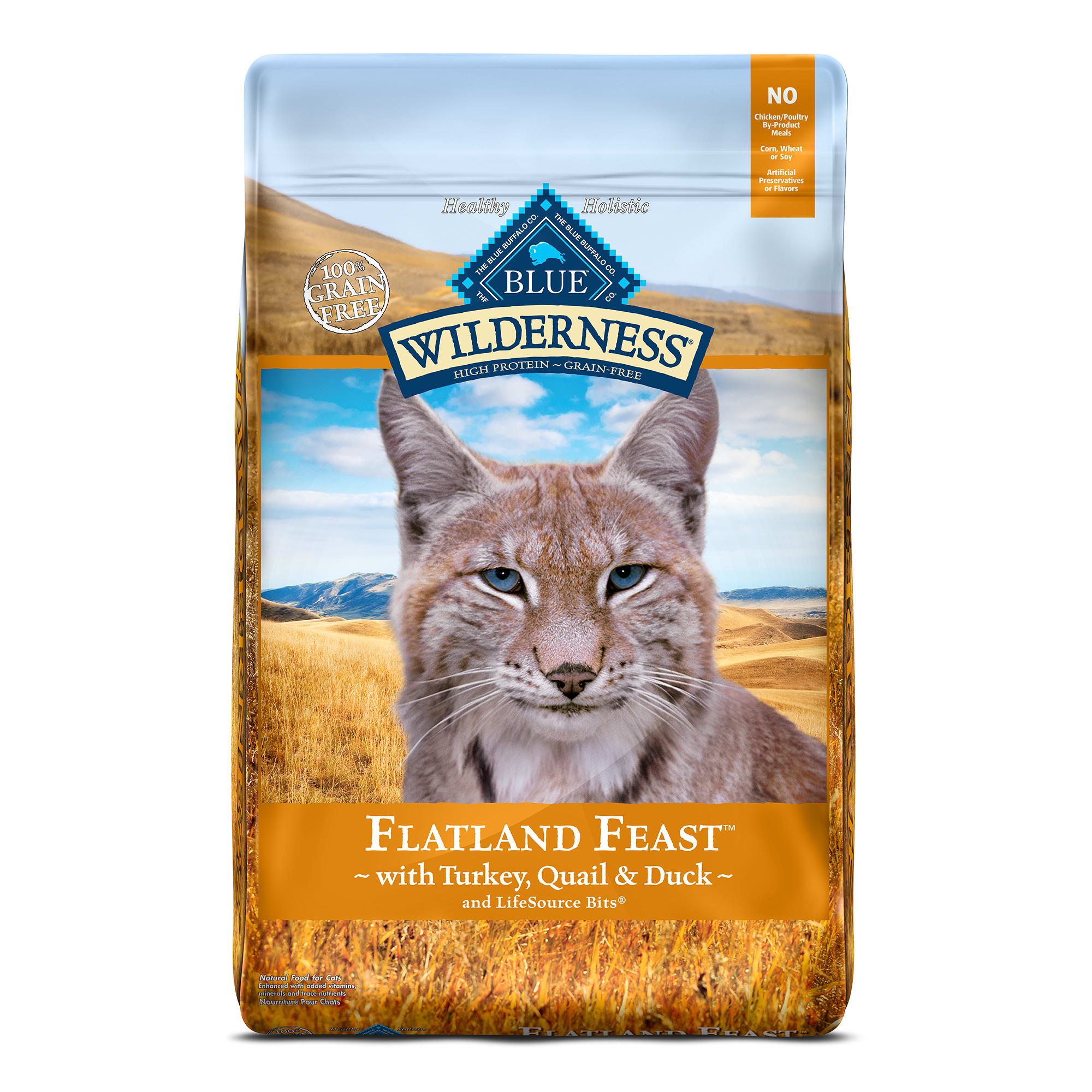Blue Buffalo Blue Wilderness Regionals Flatland Feast Dry Cat Food, 10