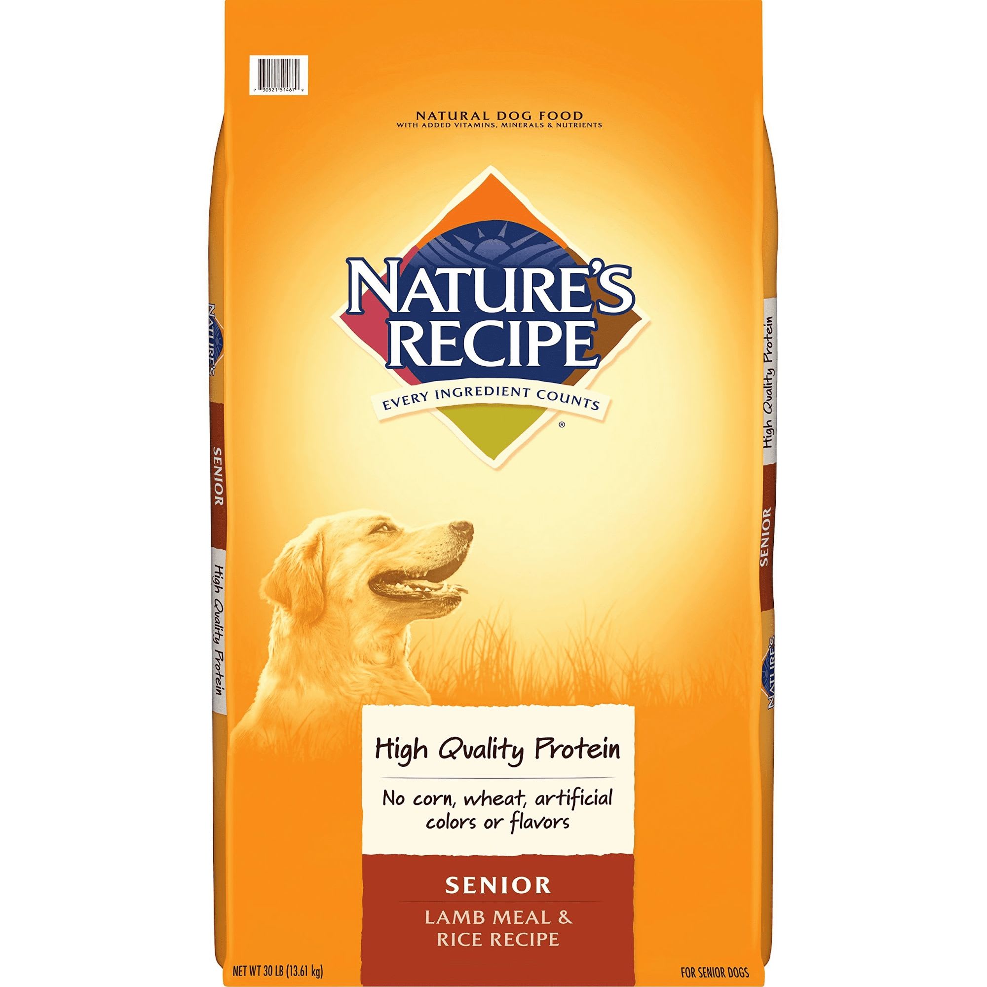 Nature's Recipe Senior Lamb & Rice Formula Dry Dog Food ...