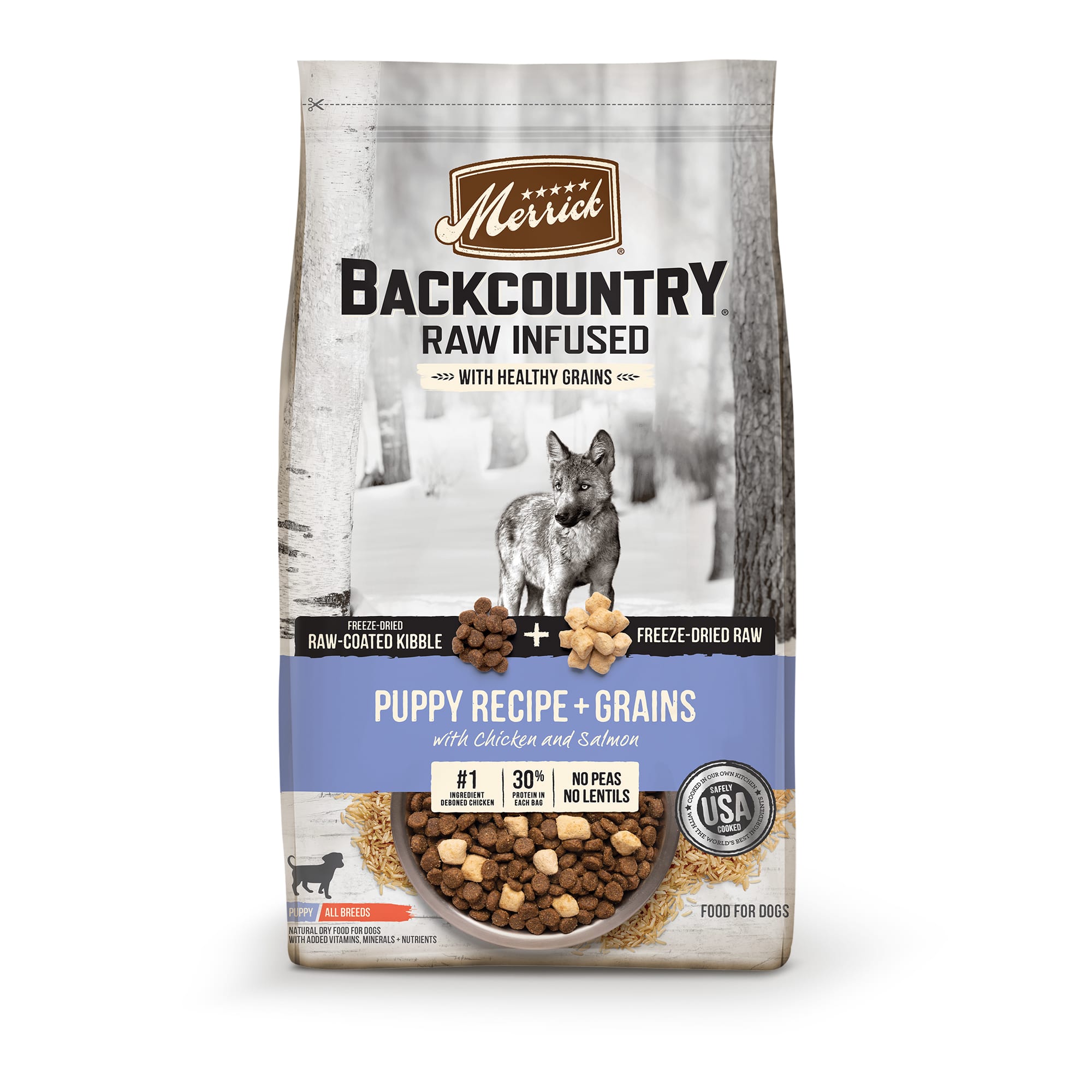 Merrick Backcountry High Protein FreezeDried Puppy Recipe Dry Dog Food