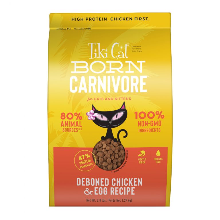 Tiki Cat Born Carnivore Chicken & Egg Dry Food, 2.8 lbs. Pet Food Ratings