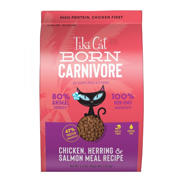 Tiki Cat Born Carnivore Chicken & Herring Dry Food, 5.6 lbs. Pet Food