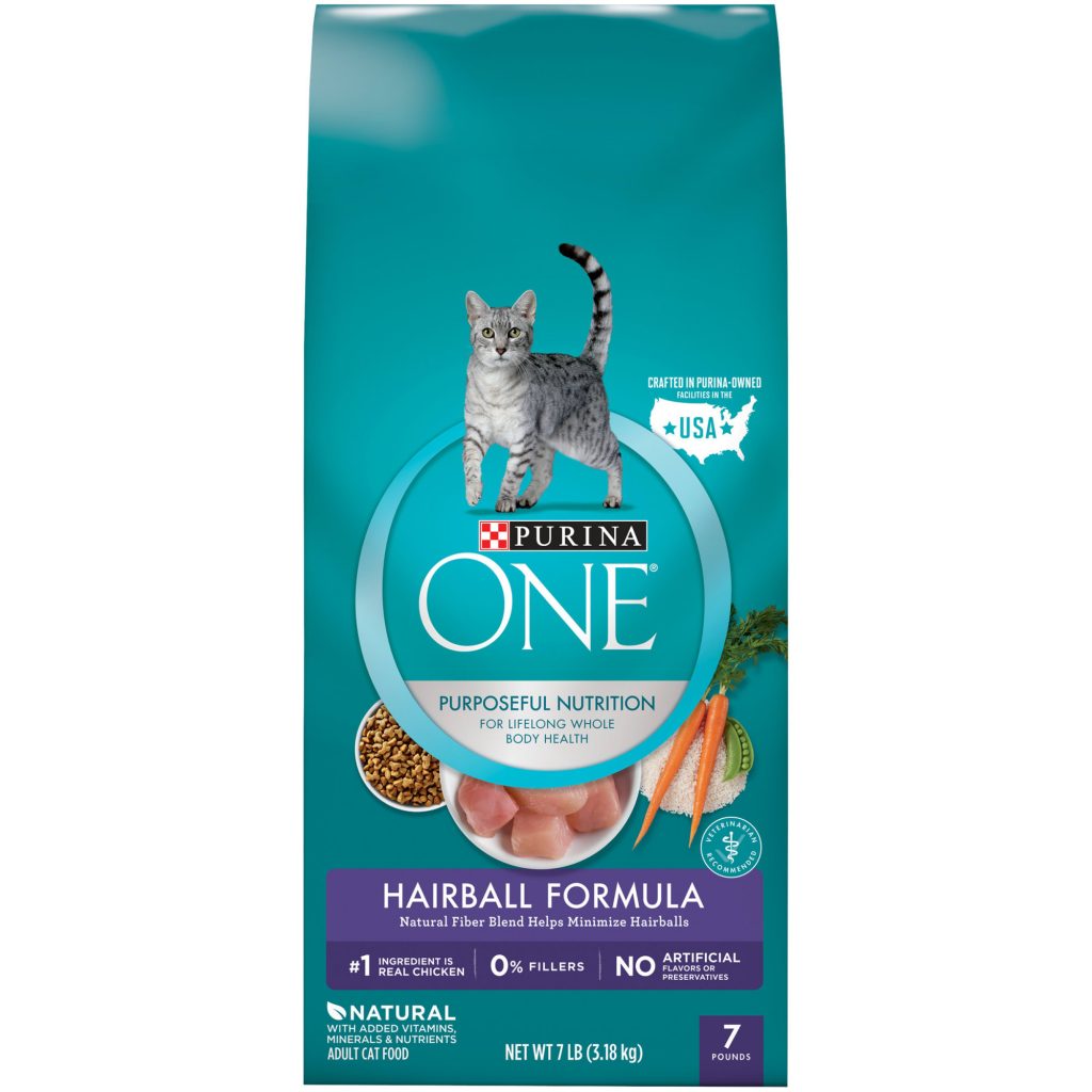 Purina ONE Natural Hairball Formula Dry Cat Food, 7 lbs. Pet Food Ratings