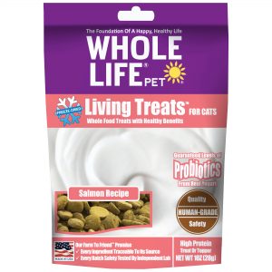 Whole Life Pet Living Treats Probiotics Salmon Recipe Cat Treats