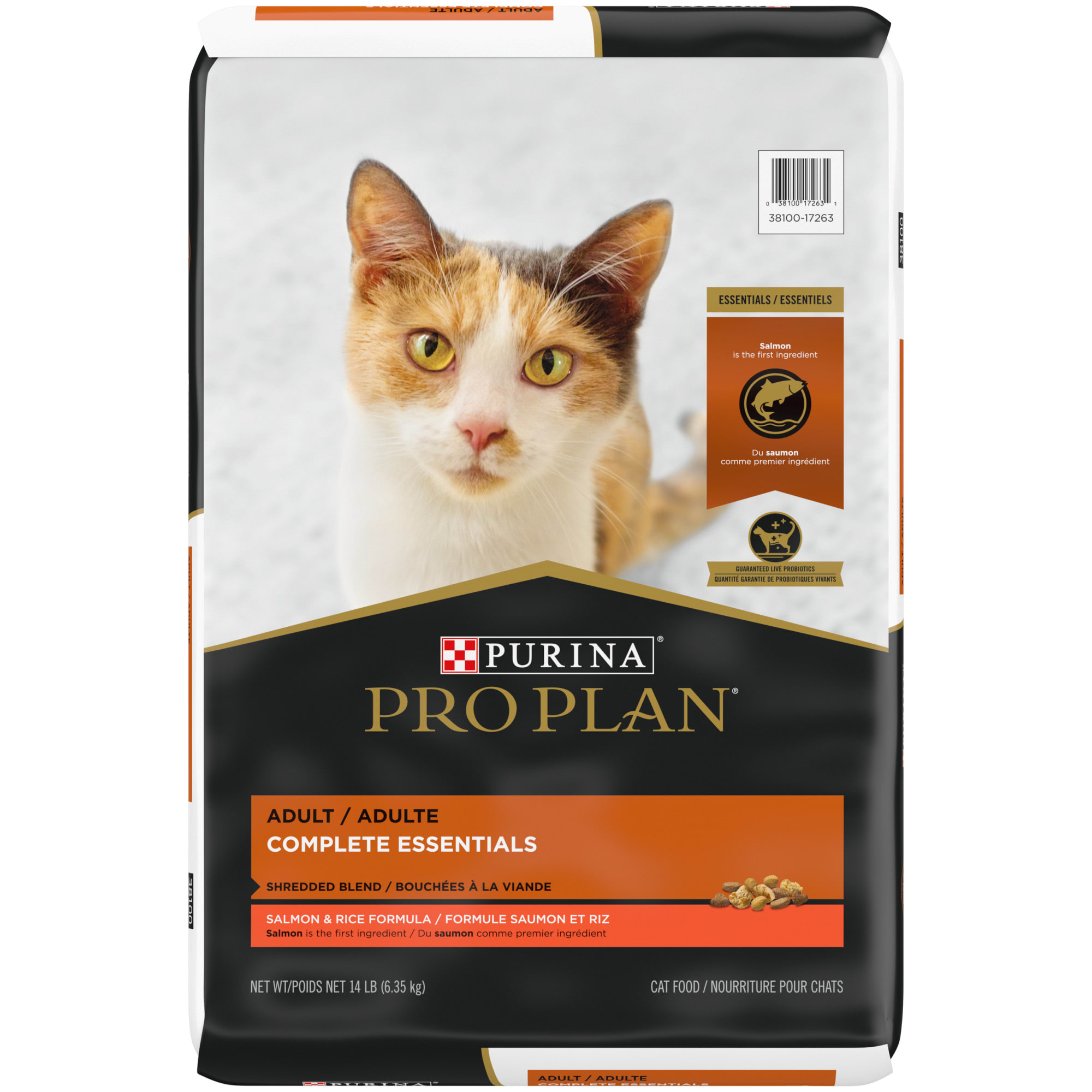 Purina Pro Plan With Probiotics Shredded Blend Salmon & Rice Formula