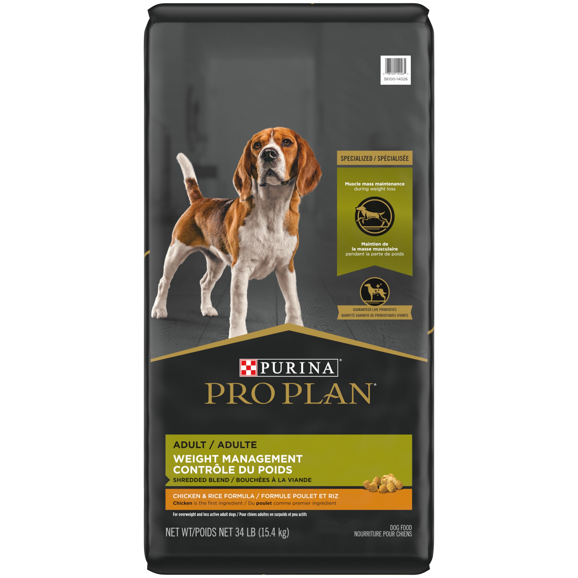 Purina Pro Plan With Probiotics Shredded Blend Weight Management