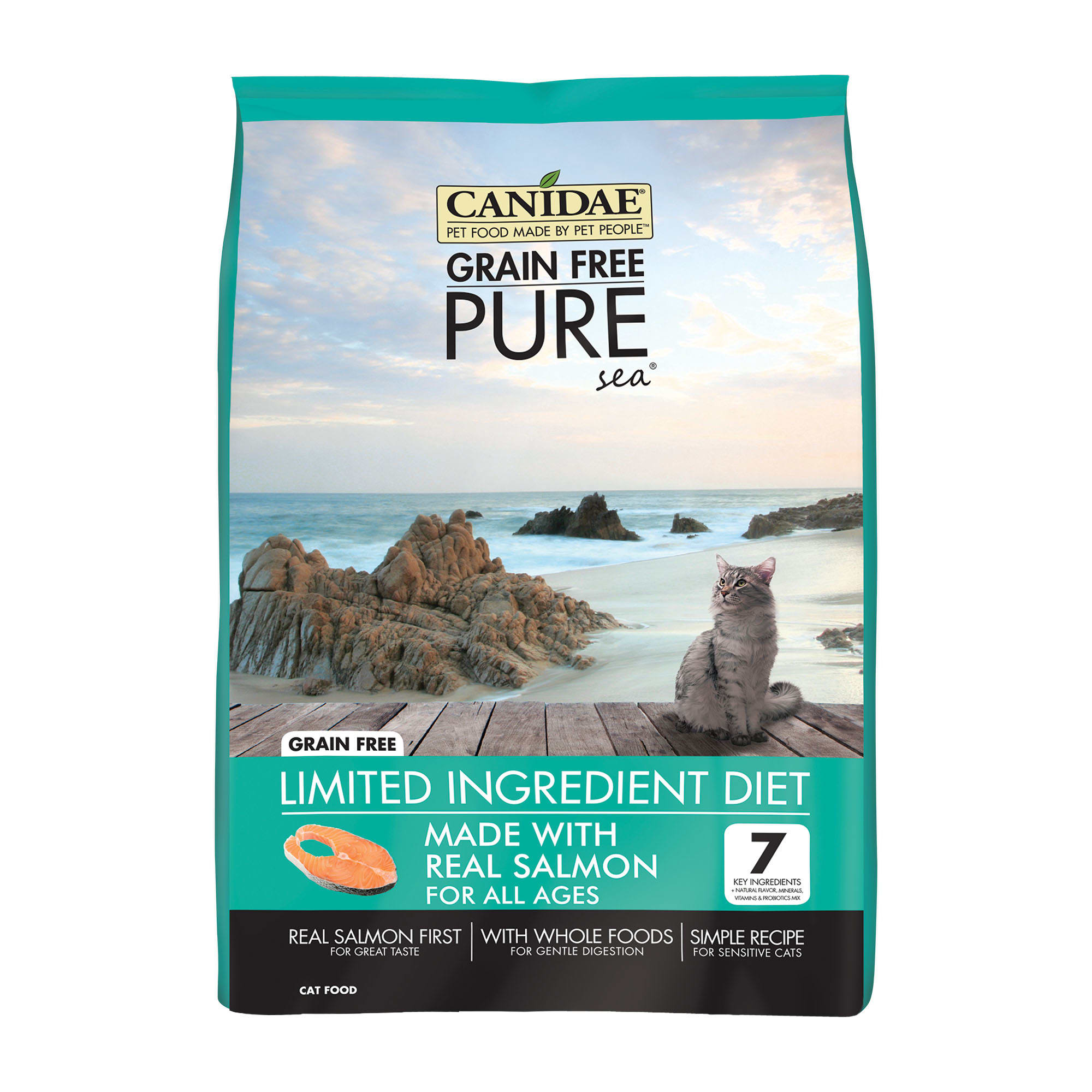 Canidae PURE Grain Free Limited Ingredient Salmon Dry Cat Food, 5 lbs