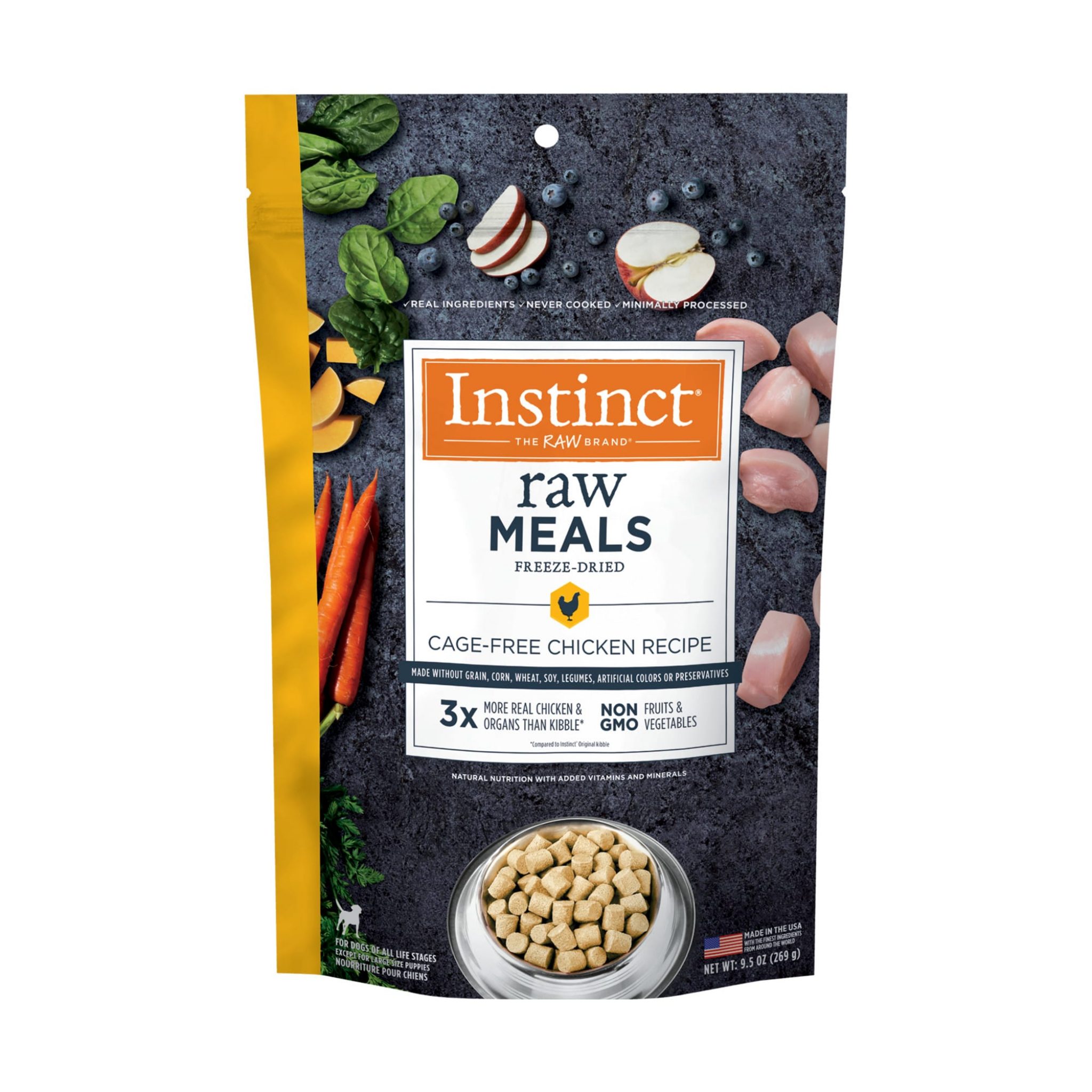 INSTINCT FREEZE-DRIED RAW MEALS GRAIN-FREE CAGE-FREE CHICKEN RECIPE CAT FOOD