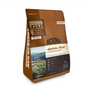ACANA Appalachian Ranch Grain Free High Protein Freeze-Dried Coated Beef Pork Lamb Bison and Fish Dry Dog Food, 4.5 lbs.