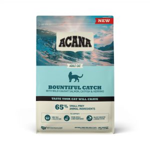 ACANA Bountiful Catch Salmon Catfish and Herring Dry Cat Food, 4 lbs.