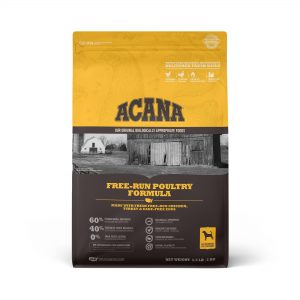 ACANA Grain-Free Free Run Poultry Chicken and Turkey and Cage-free Eggs Dry Dog Food, 4.5 lbs.