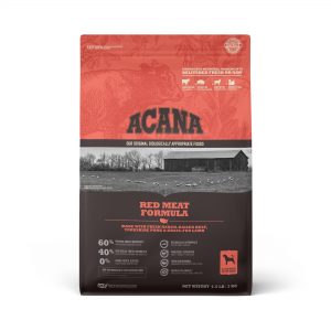 ACANA Grain-Free Red Meat Ranch-Raised Beef Yorkshire Pork Grass-Fed Lamb Dry Dog Food, 4.5 lbs.