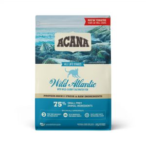 ACANA Grain-Free Wild Atlantic Saltwater Fish with Freeze-Dried Liver Dry Cat Food, 4 lbs.