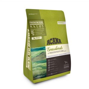 ACANA Grasslands Grain Free High Protein Freeze-Dried Coated Lamb Duck Trout and Quail Dry Dog Food, 4.5 lbs.