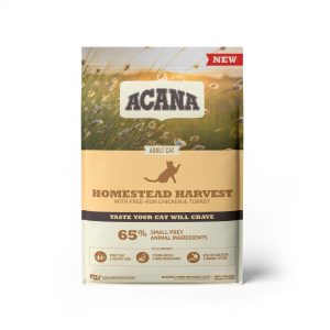 ACANA Homestead Harvest Chicken Turkey and Duck Dry Cat Food, 10 lbs.