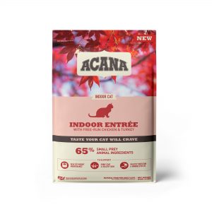 ACANA Indoor Entree for Indoor Cats Chicken Turkey Whole Herring and Rabbit Dry Cat Food