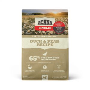 ACANA Singles Limited Ingredient Diet Grain-Free High Protein Duck & Pear Dry Dog Food, 4.5 lbs.
