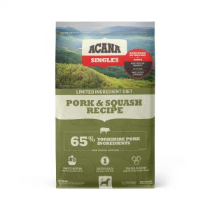 ACANA Singles Limited Ingredient Diet Grain-Free High Protein Pork & Squash Dry Dog Food, 25 lbs.