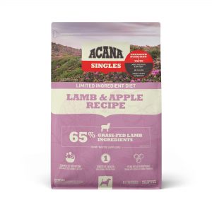 ACANA Singles Limited Ingredient Diet High Protein Lamb & Apple Dry Dog Food, 4.5 lbs.