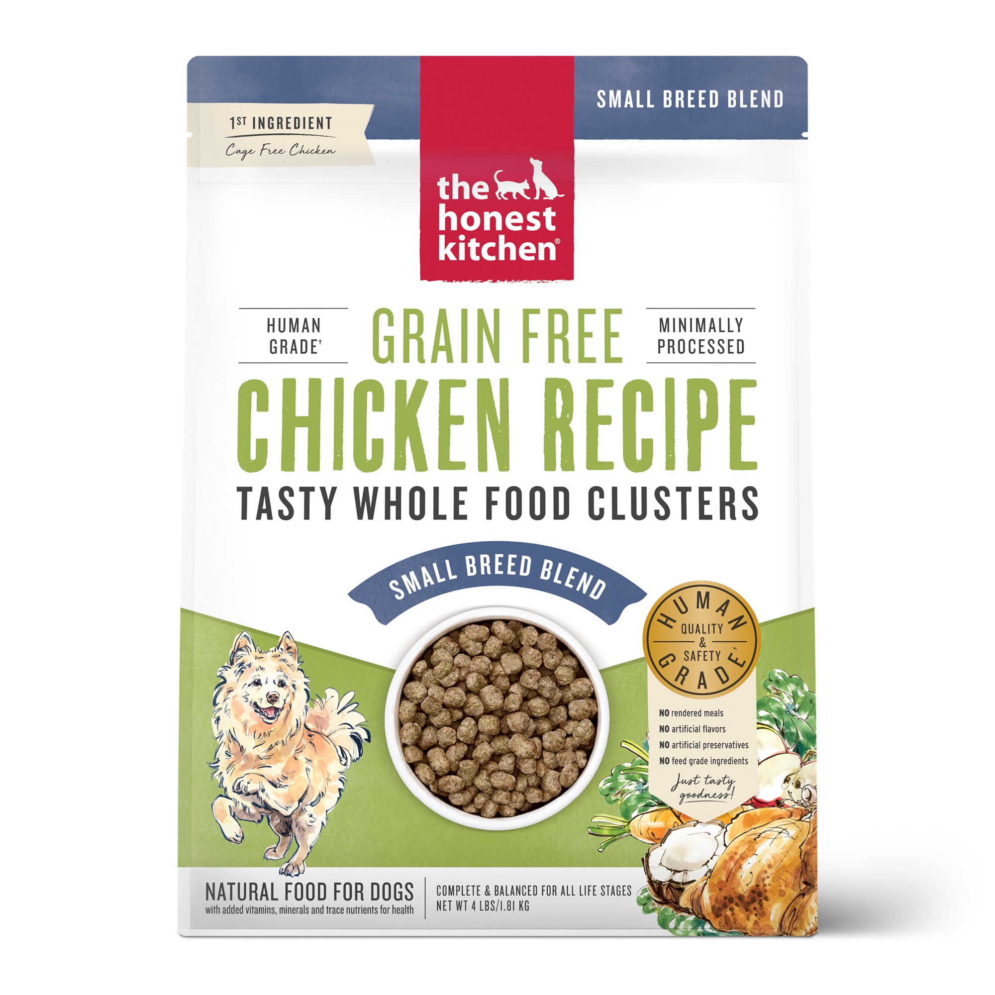 The Honest Kitchen Whole Food Clusters Small Breed Grain Free Chicken Dry Dog Food