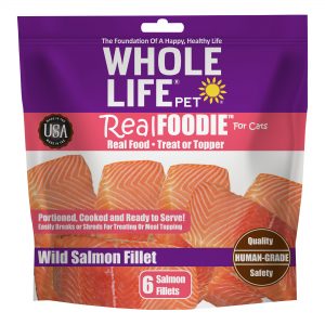 Whole Life Pet Real Foodie Wild Salmon Fillet Cat Treats, 7.2 oz., Count of 6