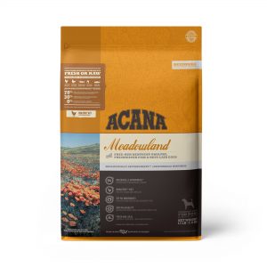 ACANA Meadowland Grain-Free High Protein Freeze-Dried Coated Chicken Turkey Fish Cage-Free Eggs Dry Dog Food, 13 lbs.