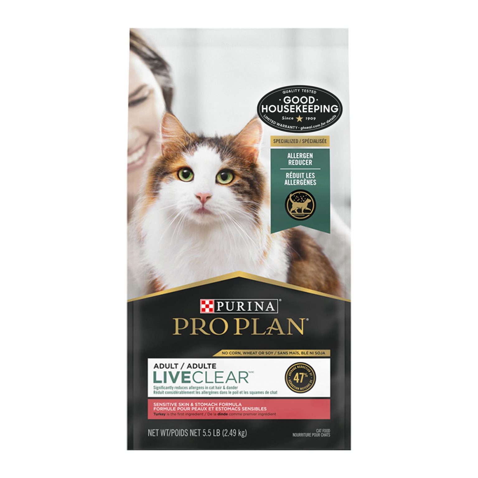 Purina Pro Plan High Protein LiveClear Sensitive Skin & Stomach Turkey