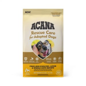 ACANA Rescue Care For Adopted Dogs Free-Run Poultry, Liver & Whole Oats Recipe Premium Dry Food, 22.5 lbs.