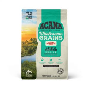ACANA Wholesome Grains Lamb & Pumpkin Recipe Dry Dog Food, 4 lbs.