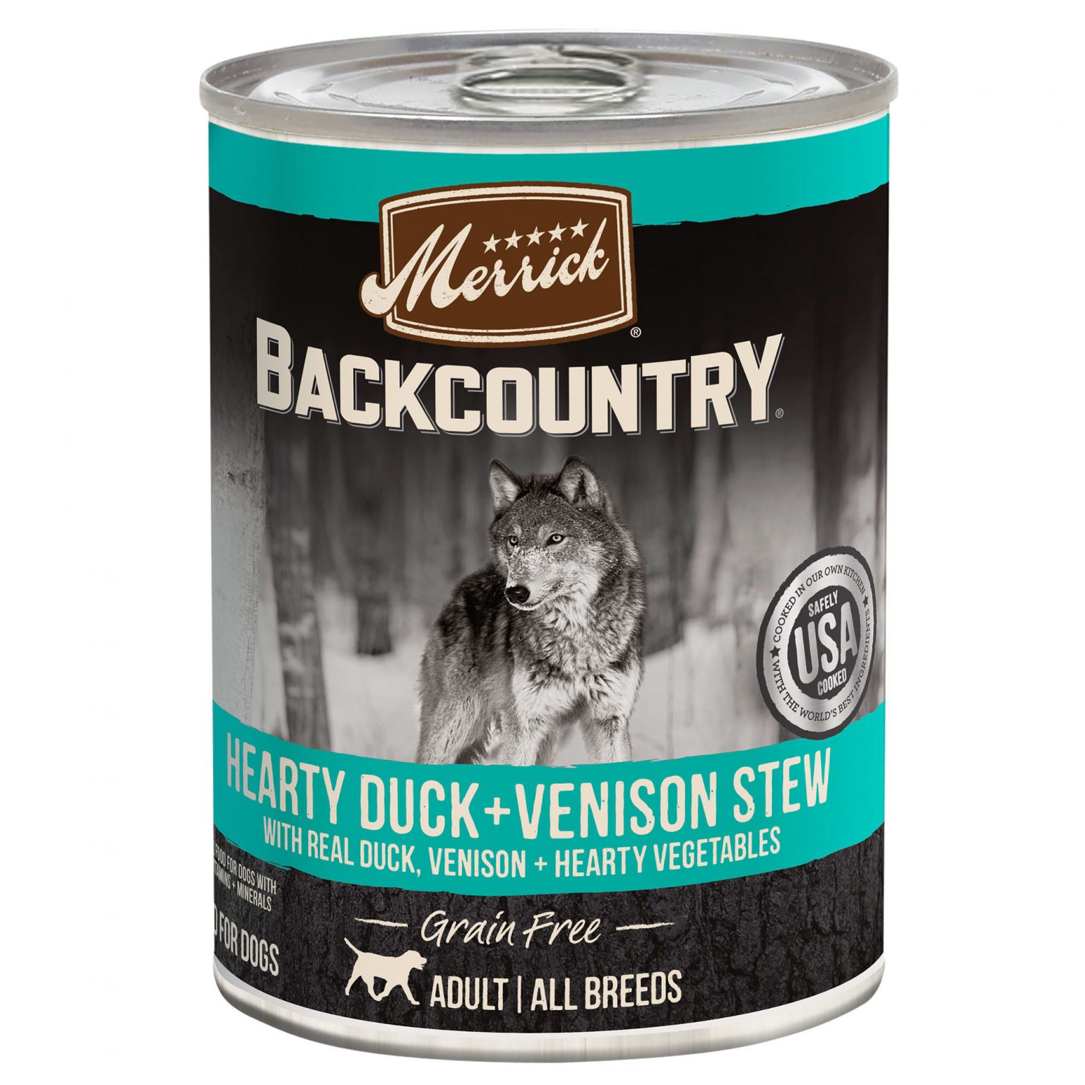 Merrick Backcountry Grain Free Hearty Duck & Venison Stew Wet Dog Food