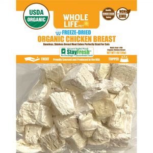 Whole Life Pet Organic USA Freeze Dried Organic Chicken Treats for Cats