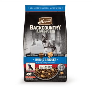 Homepage Recompare Review Merrick Backcountry Raw Infused Grain Free Hero's Banquet Recipe Dry Dog Food, 10 lbs.