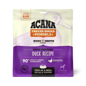 ACANA Grain Free High Protein Fresh & Raw Animal Ingredients Duck Recipe Freeze Dried Morsels Dog Food